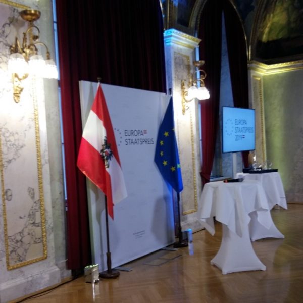 Verleihung des Europastaatspreises 2019 im BMEIA, Minoritenplatz 8, Wien