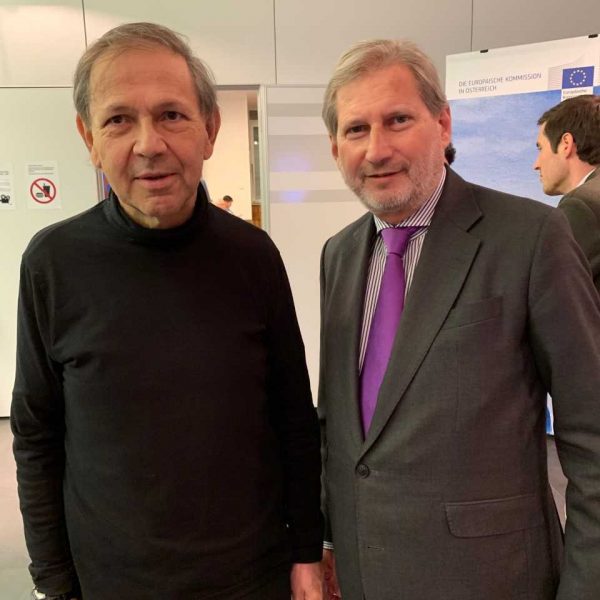 EUROPEAN AWARENESS 2021: 8. Club Europtimus und  Kick-off der Pilotschulen und der AEDE-Österreich mit EU-Kommissar Dr. Johannes Hahn