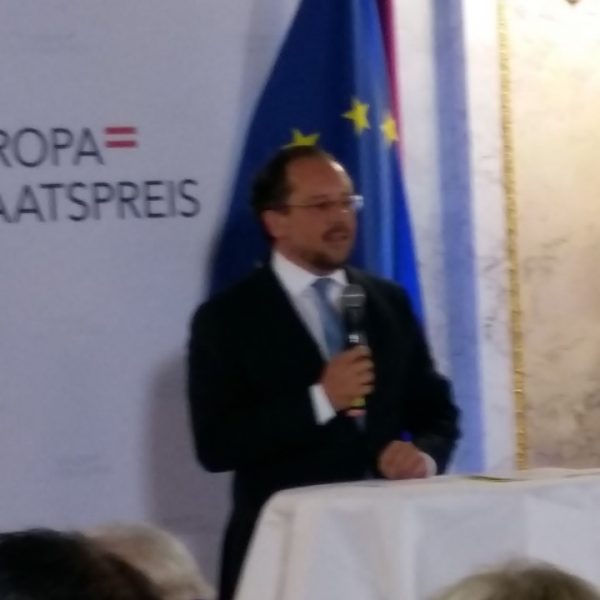 Verleihung des Europastaatspreises 2019 im BMEIA, Minoritenplatz 8, Wien