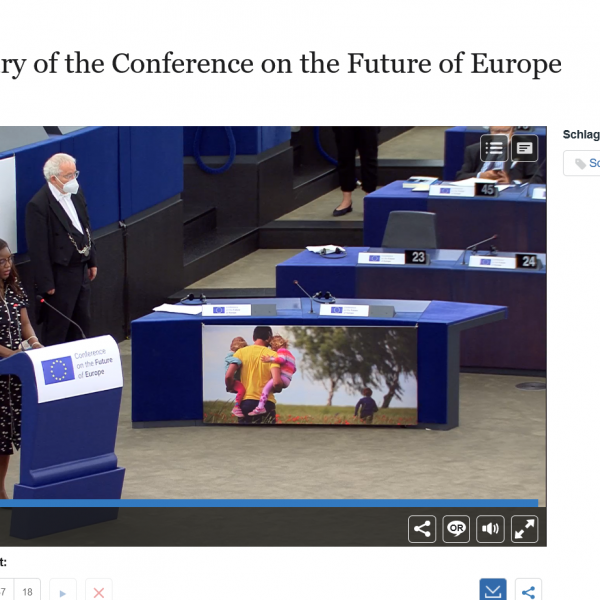 Inaugural plenary of the Conference on the Future of Europe in Strasbourg 19/06/2021