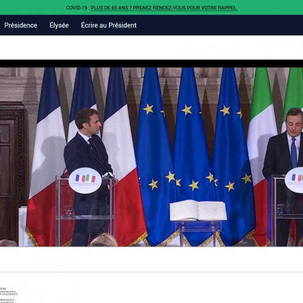 Discours du Président de la République française devant le Parlement Européen  19/01/2022