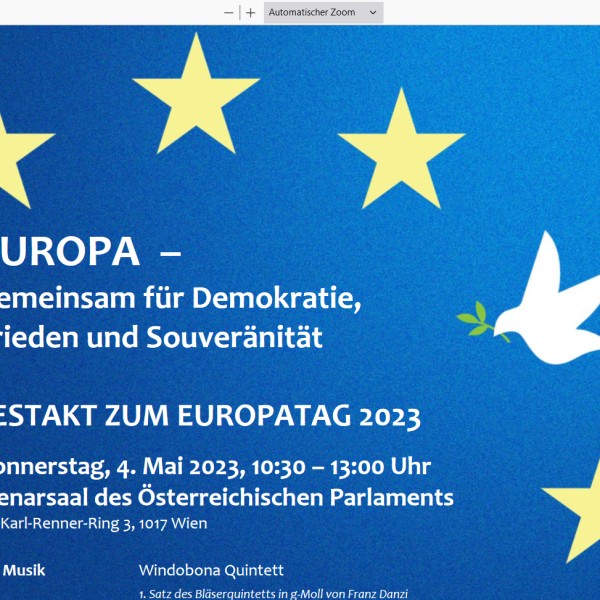 Europa:DIALOG : Vasyl KHYMYNETS , Botschafter der Ukraine, im Gespräch mit Benedikt Weingartner