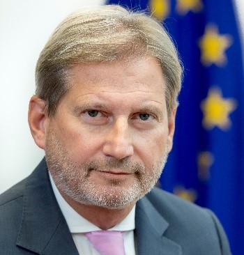 Illustration: EUROPEAN AWARENESS 2021: 8. Club Europtimus und  Kick-off der Pilotschulen und der AEDE-Österreich mit EU-Kommissar Dr. Johannes Hahn